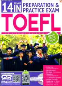Image of 14 EXAMS IN PREPARATION & PRACTICE EXAM TOEFL
